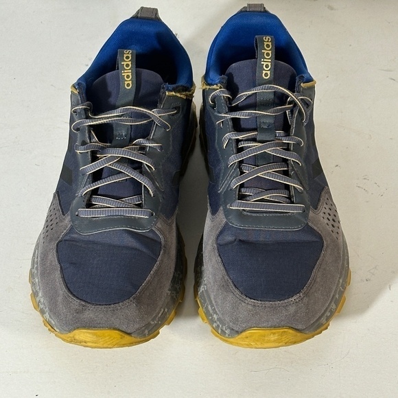 ADIDAS Sport Gray Blue  Athletic Running Runner Track Shoes - Picture 2 of 9